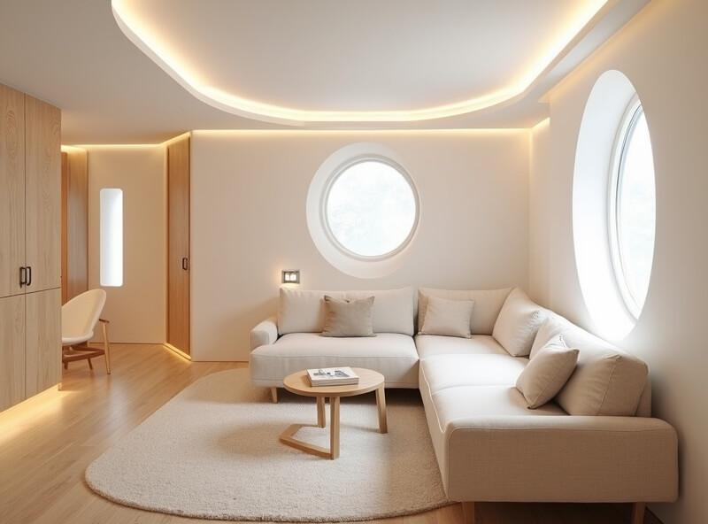 北欧のシェルター内部